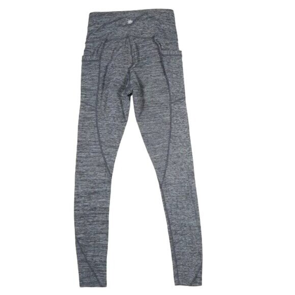 Athleta Womens Salutation High Waist Yoga Leggings Pockets Gray Heather 25W/30L - Picture 2 of 2